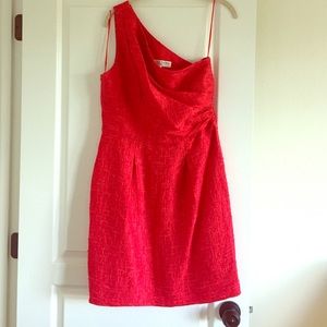 TrinaTurk  bright coraly red dress